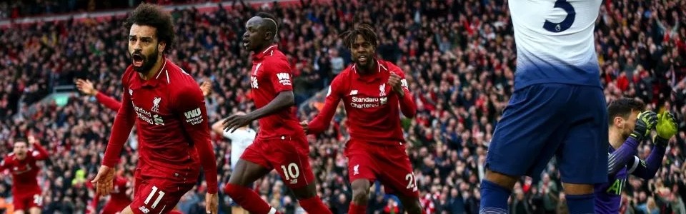  利物浦逆转绝杀热刺登顶积分榜  